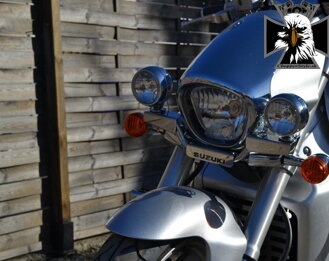 MOTON - Rampa na prídavné svetlá + svetlá pre Suzuki Intruder / Boulevard VZR 1800 / M109R 
