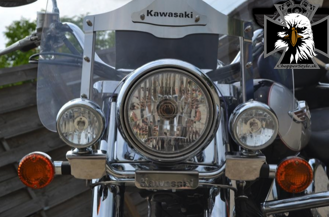 Svetelná rampa s prídavnými žiarovkovými svetlami pre Kawasaki VN 1500 Classic