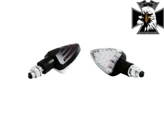 Arrow - LED univerzálne smerovky na motorku "E" / M10 čierna -2kusy