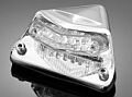 Koncové svetlo na motorku Highway Hawk FENDER s držiakom ŠPZ, LED, E-mark, chróm (1ks) 68-0155
