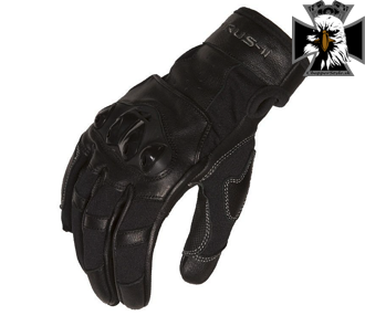 Kožené rukavice na motorku Nazran Virus II - čierne 