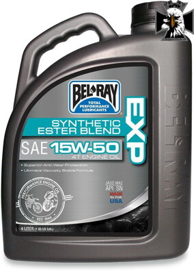 Motorový olej Bel-Ray EXP SYNTHETIC ESTER BLEND 4T 15W-50 4 l