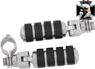 Kuryakyn - Univerzálne chrómované predstupačky na padací rám 32mm pre motocykle