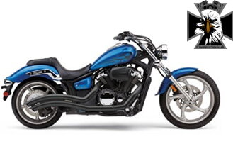 2230B-CO Cobra výfuk Yamaha Stryker (11-12) Speedster Swept - Black