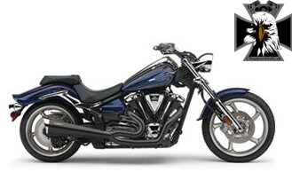 2485B-CO Cobra výfuk Yamaha Raider (08-12) Tri-Pro 2-into-1 - Black