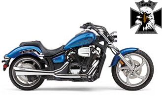 2490CO-Cobra výfuk Yamaha Stryker (11-12) Tri-Pro 2-into-1