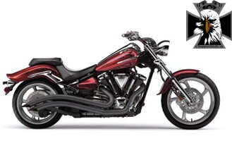 2225B-CO Cobra výfuk Yamaha Raider (08-12) Speedster Swept - Black