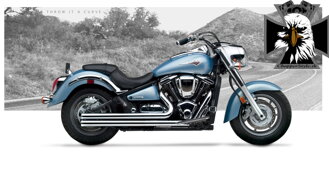 Kompletný výfukový systém American Classic II pre Kawasaki Vulcan 2000 Classic (2004-12)
