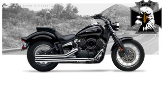 Kompletný výfukový systém American Classic II pre Yamaha Drag Star / V Star XVS 1100 (1999-09)