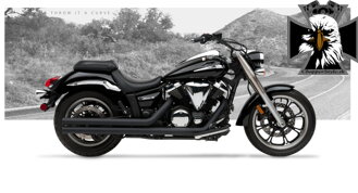 Kompletný výfukový systém American Classic II pre Yamaha Midnight Star / V Star 950 (2009-12)