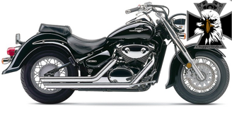 Kompletný výfukový systém COBRA pre motocykle Suzuki Intruder / Volusia 800 / C50 / M50