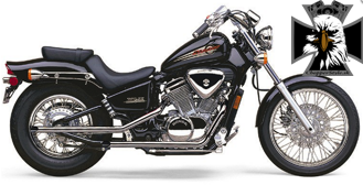 Kompletný výfukový systém Drag Pipes pre Honda Shadow VT 600 