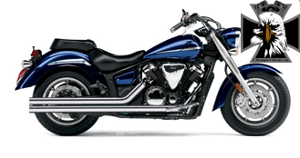 Výfukový systém motocykla Yamaha XVS 1300 Midnight Star (V-Star) 2007-2014