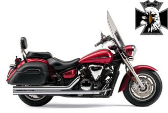 Výfukový systém motocykla Yamaha XVS 1300 Midnight Star (V-Star) 2007-2014