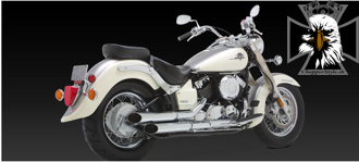 Kompletný výfukový systém Cruzers pre Yamaha Drag Star XVS 650 / V-STAR 650 2006-2010