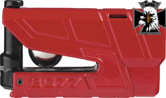 Zámok s alarmom na brzdový kotúč Granit Detecto X Plus 8077 red