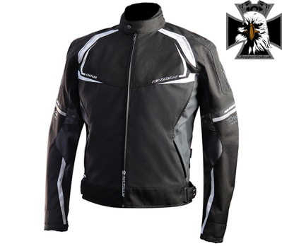 Pánska textílna bunda na motocykel Nazran Thron Tech-Air  black/white