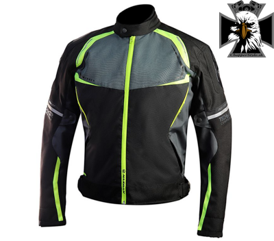 Pánska textílna bunda na motocykel Nazran Thron Tech-Air  black/grey/fluo