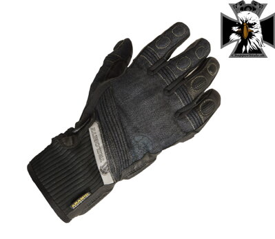 TRILOBITE - Pánske motorkárske rukavice 1840 PARADO GLOVES BLACK