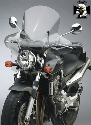 Plexistar - Zatmavené motocyklové plexisklo s deflektormi na ruky od National Cycle