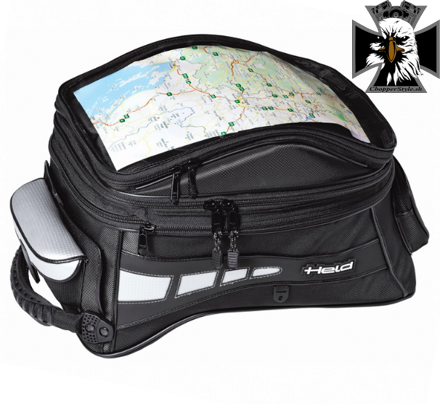 Tankbag TRAFFIC 15-21L, čierny, Velcro systém