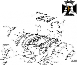 09. Podbeh zadného ľavého kolesa cfmoto X5 9050-040018