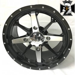 Cyklon AR810 hliníkový ráfik 14x7 offset 4+3 otvory 4/110 Yamaha Suzuki Kawasaki Cfmoto