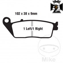 Brzdové doštičky poloSinter V EBC pre Honda Shadow VT600 1988-2000