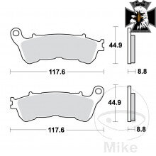Brzdové doštičky Sinter SH TRW Alternative: 7320435   pre Suzuki Intruder VLR C1800R 2008-2013 