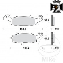 Brzdové doštičky Sinter SH TRW Alternative: 7377047 pre Suzuki Intruder M1500 2009-2011