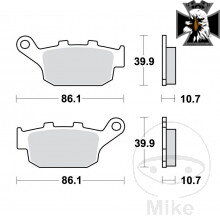 Brzdové doštičky Sinter SH TRW Alternative: 7322803 Honda CMX 1100 Rebel 2021-2024