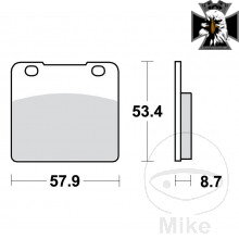 Brzdové doštičky Standard TRW Alternative: 7328461  pre Suzuki VS1400 Intruder 1987-2003