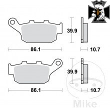 Brzdové doštičky Standard TRW Alternative: 7372360 Honda CMX 1100 Rebel 2021-2024