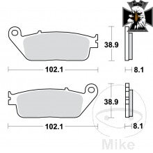 Brzdové doštičky Standard TRW Alternative: 7372378 pre Suzuki Intruder M1500 2009-2011