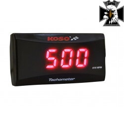 Digitálny otáčkomer a tachometer Koso slim red