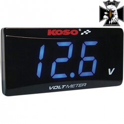 Koso slim modrý elektronický voltmeter