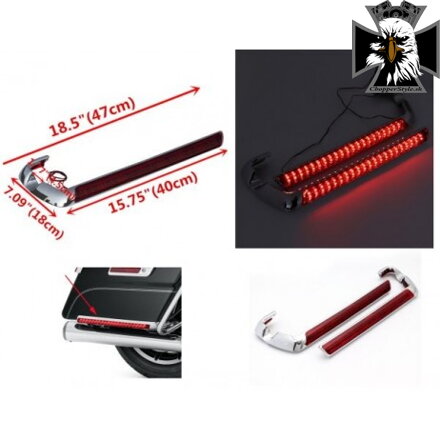 LED svetlo na bočné kufre Harley-Davidson 