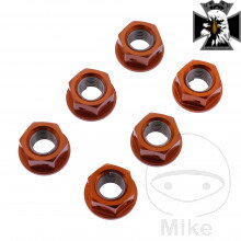 Matica Rozeta sada JMP BOLT M10 x 1.25 mm Alu Racing orange pre Yamaha MT09 / FZ09 RN29 2013-2016 