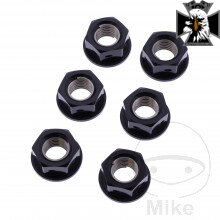 Matica Rozeta sada JMP BOLT M10X1.25MM AL RAC čierna pre Yamaha MT09 / FZ09 RN29 2013-2016 