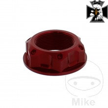 Matka krku riadenia M22X1.00 mm Alu červený Pre Yamaha XV 1600 Wild Star / XV 1700 Road Star 1999-2005