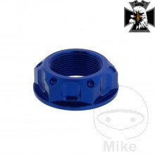 Matka krku riadenia M22X1.00 mm Alu modrý Pre Yamaha XV 1600 Wild Star / XV 1700 Road Star 1999-2005