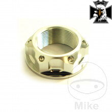 Matka krku riadenia M22X1.00 mm Alu strieborný pre Yamaha Virago XV 750 1992-1997