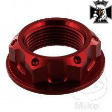 Matka krku riadenia M24X1.50 mm Alu červený pre Suzuki VL1500 Intruder 1998-2012