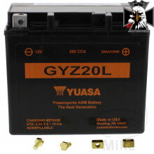 Motocyklový akumulátor GYZ20L wet Yuasa pre Honda VTX 1800 2001-2006