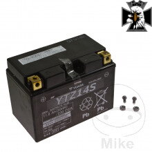 Motocyklový akumulátor YTZ14S wet Yuasa JMT 7070111 4032 6ON 9000 pre Honda VT 750 C2B RC53 Shadow Black Spirit 2010-2016