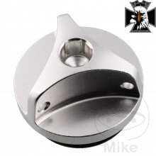 Nalievacia skrutka JMP M20X2.5 mm Alu strieborná pre Honda VT750 C2 RC44  Aero 1997-2002