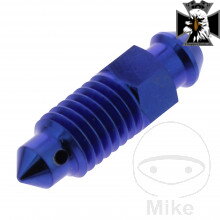 Odvzdušňovacia skrutka M8X1.25 mm Titan modrý pre Honda CMX 500
