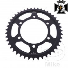 Rozeta 44Z pre reťaz 525 čierna alternatíva 7270654 pre Yamaha MT10 N78 2022-2025 
