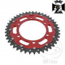 Rozeta DUA 43Z pre reťaz 525 červená ZF vnútorný priemer 110 rozstup dier 130 pre Yamaha MT10 N78 2022-2025 