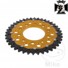 Rozeta Dual 40Z typ 525 zlatá ZF vnútorný priemer 080 rozstup dier 110 pre Honda Shadow VT600 1988-2000 